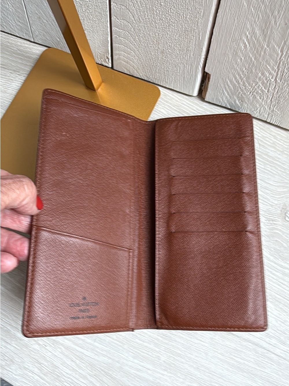 Louis Vuitton Monogram Porte Valeurs Checkbook credit card Wallet vintage - Picture 3 of 15